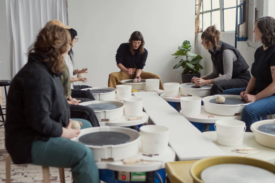 Pottery class at Earth Arts Pottery Studio